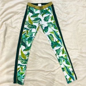 H&M Michelle Morin Floral pants/ leggings-size 13-14